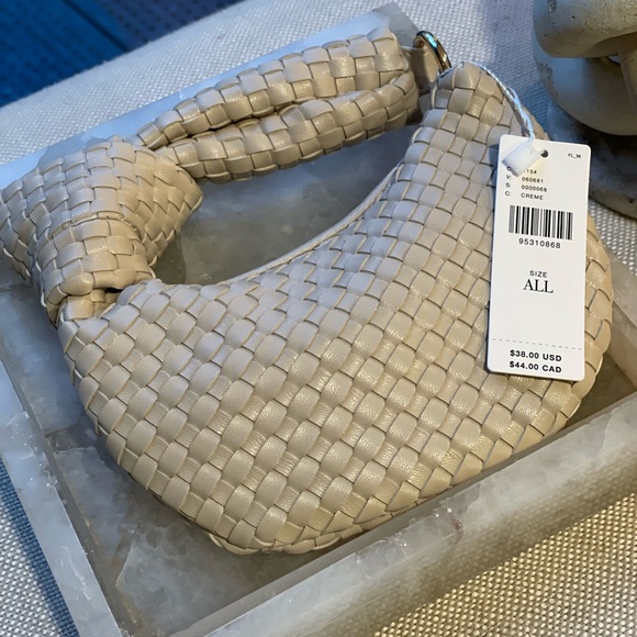 Anthropologie Mini Brigitte Bag Charm by Melie Bianco Cream New Never Used - Picture 4 of 5